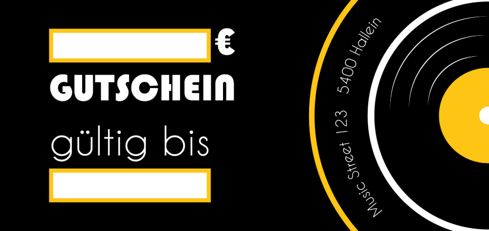 RPMusic Store Geschenke Gutschein Hinterseite