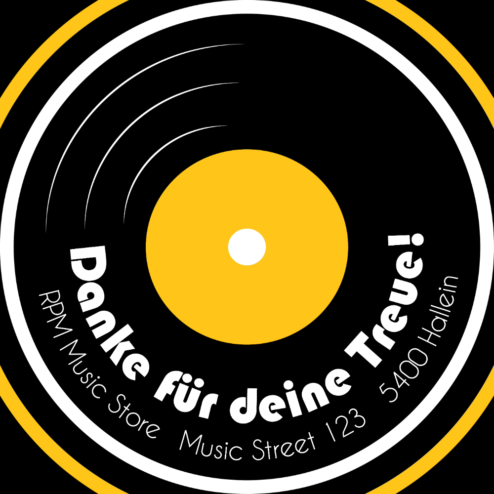 RPMusic Store Treue Gutschein Vorderseite
