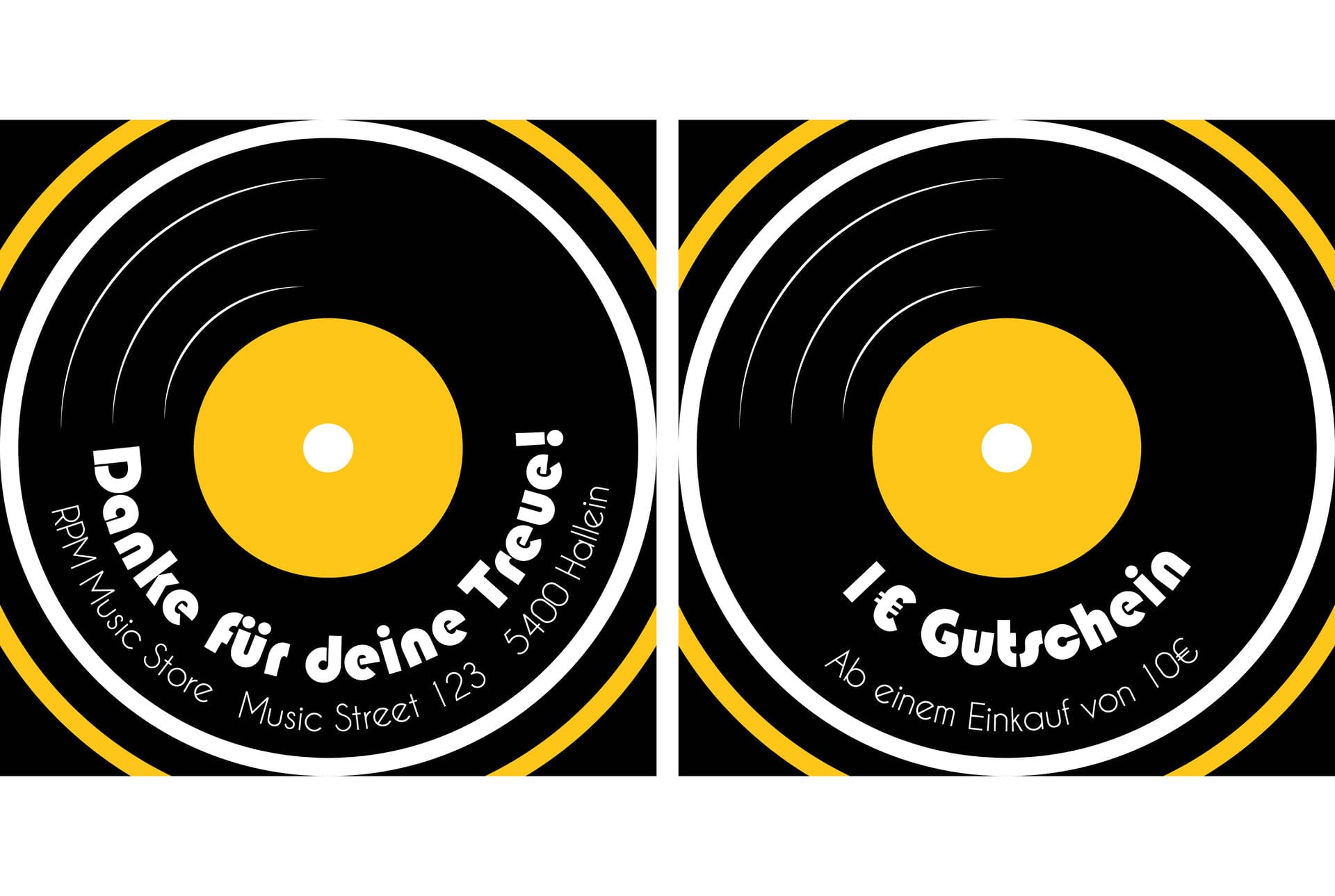 TreueGutschein Hinterseite des Corporate Designs 